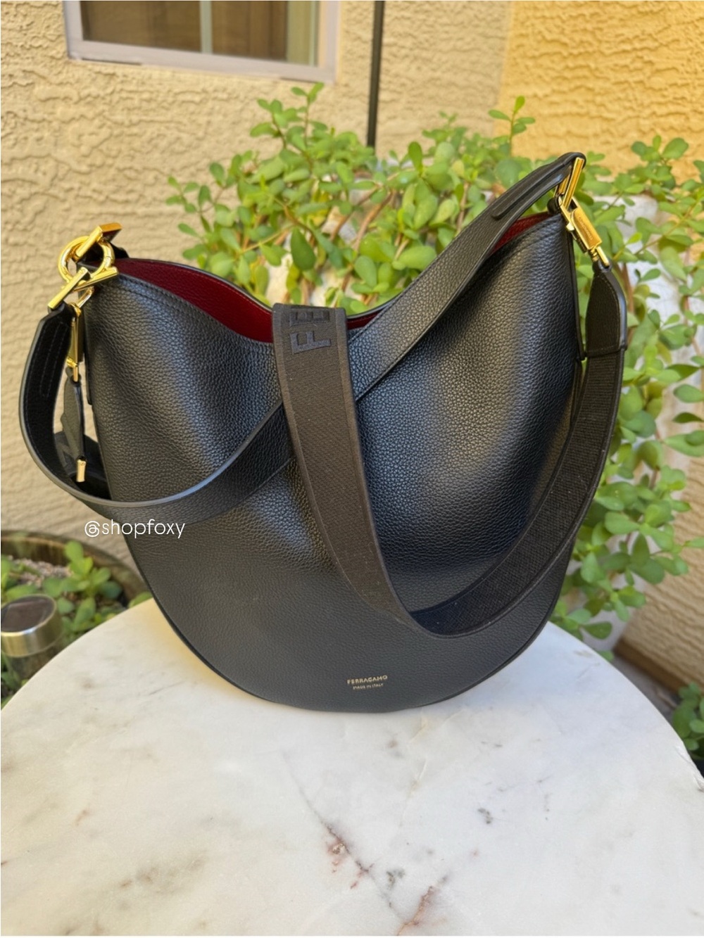 Salvatore Ferragamo Medium Smile Hobo